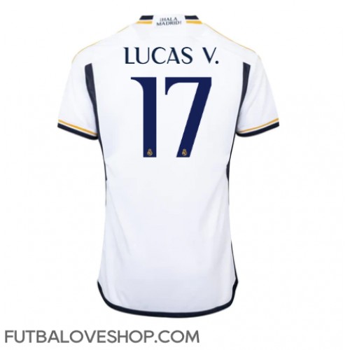 Dres Real Madrid Lucas Vazquez #17 Domáci 2023-24 Krátky Rukáv